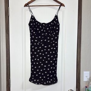 Abercrombie & Fitch Black and White Floral Mini Dress